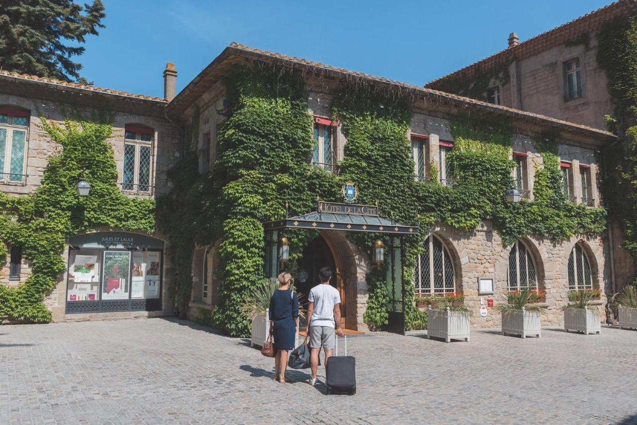 Hotel de la Cité&Spa MGallery Carcassonne Esterno foto The entrance of the hotel